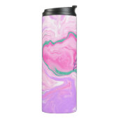 ピンクモノグラムの、紫、ミントグリーン大理石アート タンブラー (回転左)
