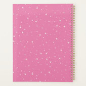 ピンクモノグラムウォーターフローラカスタム プランナー手帳 (裏面)