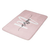 ピンクモノグラムガールズドルムルーム バスマット (アングル)