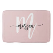 ピンクモノグラムガールズドルムルーム バスマット (正面)
