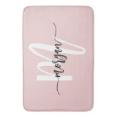 ピンクモノグラムガールズドルムルーム バスマット (正面縦)