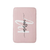 ピンクモノグラムガールズドルムルーム バスマット (正面縦)