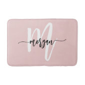 ピンクモノグラムガールズドルムルーム バスマット (正面)