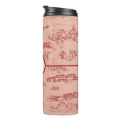 ピンクモノグラムチャタヌーガトイレサーマルタンブラー タンブラー (回転右)