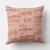 ピンクモノグラムチャタヌーガ装飾用クッション クッション (裏面)