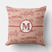 ピンクモノグラムチャタヌーガ装飾用クッション クッション (正面)