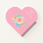 ピンクモノグラムフローラ ノートブック (裏面)