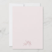 ピンクモノグラム結婚式招待状 招待状 (裏面)