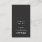 ピンクモノグラム美しいメイクアップアーティストリップスティック 名刺 (裏面)