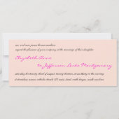 ピンクモロッコ結婚式招待状 招待状 (裏面)