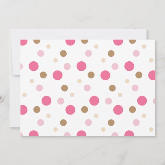 ピンクモンキーの2回目の誕生日パーティーの招待 招待状 (裏面)