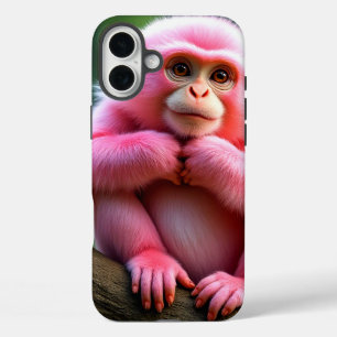 ピンクモンキーケース iPhone 16 PLUSケース