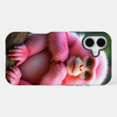ピンクモンキーケース iPhoneケース (裏面横)