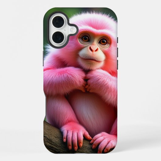 ピンクモンキーケース iPhoneケース (裏面)