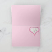 ピンクヤギとベビーバレンタインカード シーズンカード (内部)