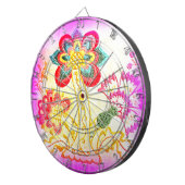 ピンクヤシの木のダートボード ダーツボード (正面右)