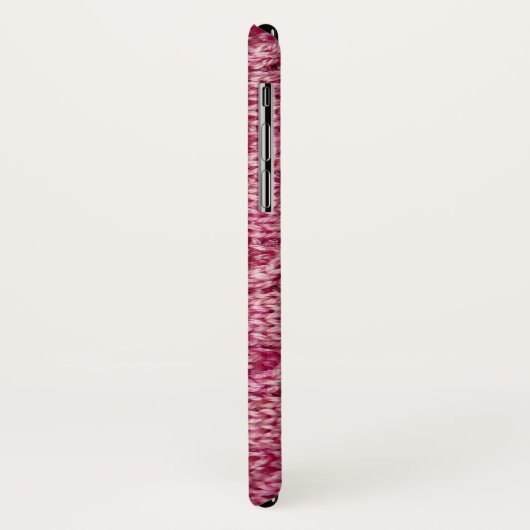 ピンクヤーンによってケーブルで通信されるニット Case-Mate iPhoneケース (裏面/左)