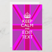 ピンクユニオ保ンジャックに穏やかな文字を 便箋 (正面/裏面)