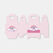 ピンクユニコーンをテーマにした誕生日パーティーの好意 フェイバーボックス (折り畳みなし)