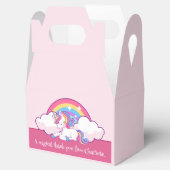 ピンクユニコーンをテーマにした誕生日パーティーの好意 フェイバーボックス (オープン)