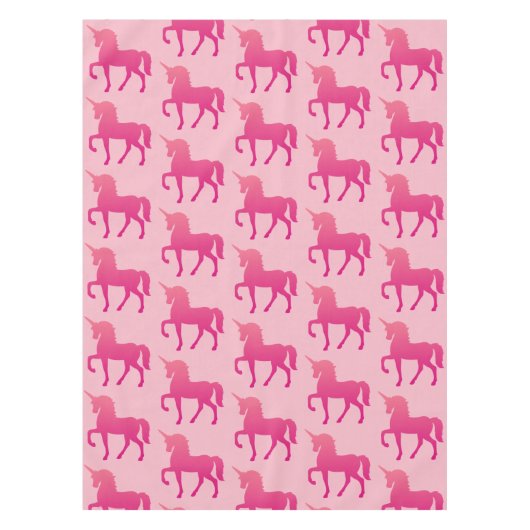 ピンクユニコーンカスタムテーブルクロス テーブルクロス (正面)