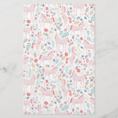 ピンクユニコーンカスタム文房具 便箋 (裏面)