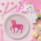 ピンクユニコーンカスタム紙プレート9 in ペーパープレート (パーティー)