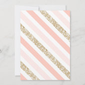 ピンクユニコーンガーリー誕生日 招待状 (裏面)