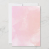 ピンクユニコーングリッターコンフェッティ誕生日パーティー 招待状 (裏面)