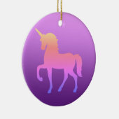 ピンクユニコーンサークルオーナメント セラミックオーナメント (右)