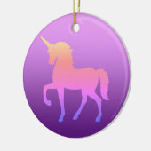 ピンクユニコーンサークルオーナメント セラミックオーナメント (左)
