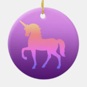 ピンクユニコーンサークルオーナメント セラミックオーナメント (裏面)