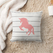 ピンクユニコーンシープラップ装飾用クッション クッション (ブランケット)