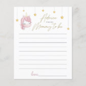 ピンクユニコーンスターズベビーシャワーアドバイスfor New Mom (正面)