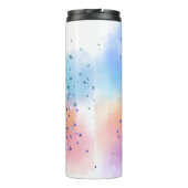 ピンクユニコーンスパープルアクアグリッター紙吹雪 タンブラー (裏面)