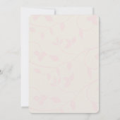 ピンクユニコーンセカンド誕生日招待状 招待状 (裏面)