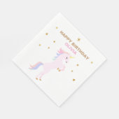 ピンクユニコーンテーブルナプキンズパステル スタンダードランチョンナプキン (角)