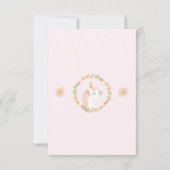 ピンクユニコーンバースデーパーティ招待状 招待状 (裏面)