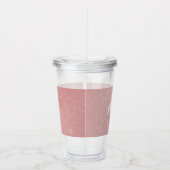 ピンクユニコーンパーソナライズされたアクリルタンブラー アクリルタンブラー (右)