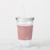 ピンクユニコーンパーソナライズされたアクリルタンブラー アクリルタンブラー (左)