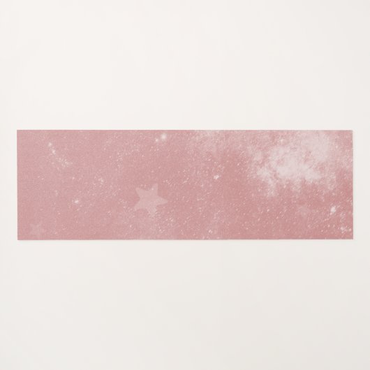 ピンクユニコーンパーソナライズされたヨガマット ヨガマット (裏面(横))