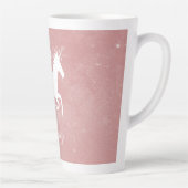 ピンクユニコーンパーソナライズされたラテマグ カフェラテマグ (右)