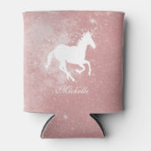 ピンクユニコーンパーソナライズド缶クーラー 缶クーラー (正面)
