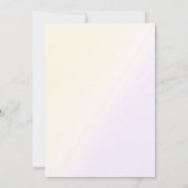 ピンクユニコーンフォーエバーマジカル誕生日 招待状 (裏面)