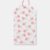 ピンクユニコーンフラワーグリーンサンキューファヴォリ ギフトタグ (裏面)