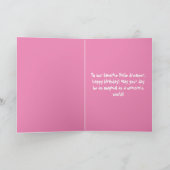 ピンクユニコーンブローミングフラワーカード カード (内部)