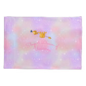 ピンクユニコーンプリンセススウィートドリームズ 枕カバー (裏面)