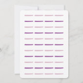 ピンクユニコーンベビーガールシャワー招待状カード 招待状 (裏面)