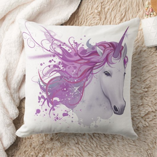 ピンクユニコーン枕 クッション (ブランケット)