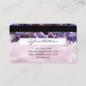 ピンクユニコーン滴下クレジットカード金ゴールドフローラ 名刺 (裏面)